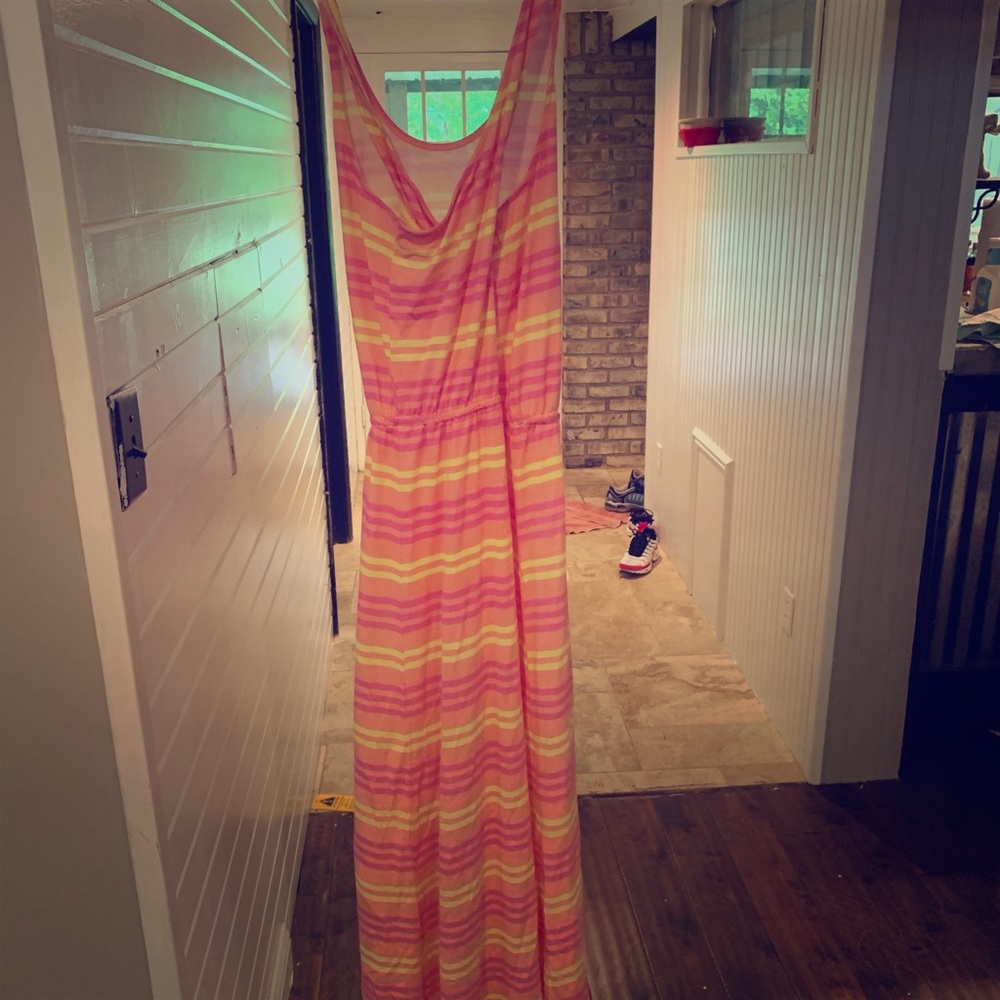 American Eagle Cross back high low dress